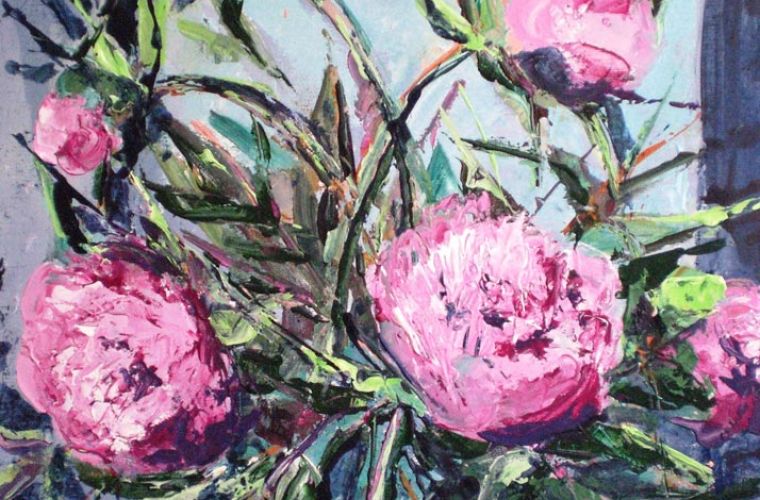 2008 • Peonie rosa in boule